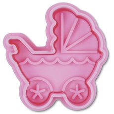画像1: ＜SALE＞クッキー型（Stadter）スタンプ（バネ式）ベビーカー (1)