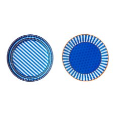 画像2: 〒紙皿（23cm）ブルー／8枚入 (2)