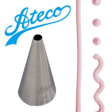画像1: 〒 Ateco 口金（ステンレス）ベーシック No.6 (1)