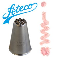 画像1: 〒 Ateco 口金（ステンレス）モンブラン 11穴 No.133 (1)