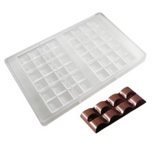 画像2: 〒 ポリカーボネート製  チョコレート型／スリムな2列チョコバー (2)