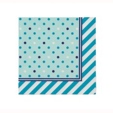 画像2: 〒 紙ナプキン（33cm）ブルー／ 20枚入 (2)