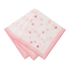 画像2: 〒 紙ナプキン（25cm）ピンクドット／20枚入 (2)