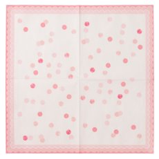 画像3: 〒 紙ナプキン（25cm）ピンクドット／20枚入 (3)