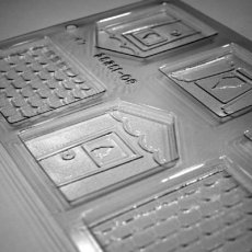 画像4: 〒 CK チョコレート型（立体3D組み立て）お菓子の家 (4)