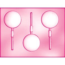 画像1: 〒 CK チョコレート型ロリポップ／丸ベーシック 6.4cm (1)
