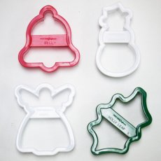画像1: クッキー型（FoxRun）クリスマス4個セット【プラスチック】 (1)
