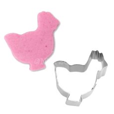 画像1: 〒 抜き型（超ミニ）ダブルカッター（Stadter）ニワトリ 1.5cm【ステンレス】 (1)