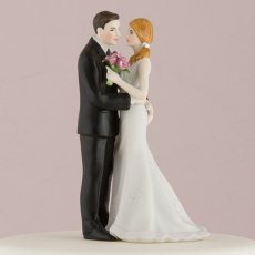 画像2: ウエディングケーキトッパー／腰に手をまわす花婿 (2)