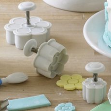 画像1: プッシュ式抜き型（Ateco）6枚の花びら 3個セット (1)