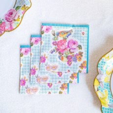 画像3: ＜春SALE＞紙ナプキン（21cm）トゥルリーフラワー／40枚入 (3)