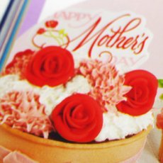 画像3: 〒 ケーキプレート＆ピック／母の日バナー・ローズ（2個入り） (3)
