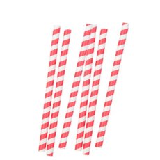 画像4: 〒 ペーパーストロー（太）レッド (4)