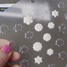 画像1: 〒 CK チョコレート型（プチサイズ）雪の結晶 (1)