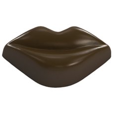 画像2: ポリカーボネート製 チョコレート型／唇（13g）50x25x18mm (2)
