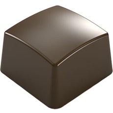 画像2: ポリカーボネート製 チョコレート型／カービースクエア（10g）26mm (2)