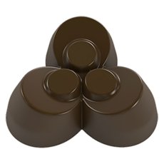 画像2: ポリカーボネート製 チョコレート型／412 ボンボンショコラ（10g）38mm (2)
