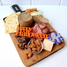 画像1: 〒 ケーキプレート／Happy Halloween（オレンジ）1枚 (1)