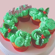 画像2: 〒 ケーキプレート／Merry Christmas 白ラメ（1枚） (2)