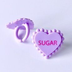 画像2: ケーキリング／スイートハーツ sweet hearts パープル １個 (2)