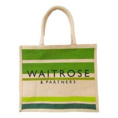 画像1: Waitrose（ウエイトローズ）ジュートバッグ／トートバッグ (1)