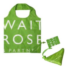 画像1: 〒 Waitrose（ウエイトローズ）ポーチ一体型の折りたたみエコバッグ (1)