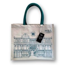 画像1: M&S マークスアンドスペンサー ジュートバッグ (1)