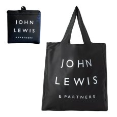 画像1: 〒 John Lewis（ジョンルイス）ポーチ一体型の折りたたみ大きめエコバッグ (1)