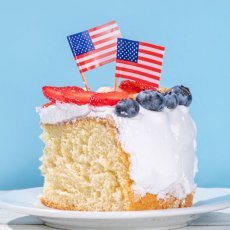 画像5: 〒 ケーキピック／アメリカ国旗（6本入）木製 (5)