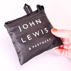 画像2: 〒 John Lewis（ジョンルイス）ポーチ一体型の折りたたみ大きめエコバッグ (2)