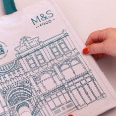 画像2: M&S マークスアンドスペンサー ジュートバッグ (2)
