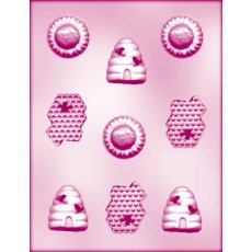画像2: 〒 CK チョコレート型／ミツバチ・ハチの巣・ヒマワリ (2)