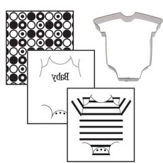 画像1: クッキー型（テクスチャーマット付）ベビー服 (1)