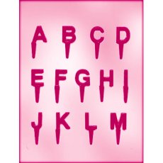 画像1: 〒 CK チョコレート型ピック／英字アルファベット（2枚セット） (1)